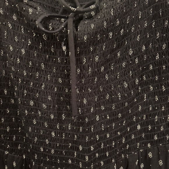 ABLE large Marion smocked jumpsuit black print pattern sold out $165 - Picture 5 of 8